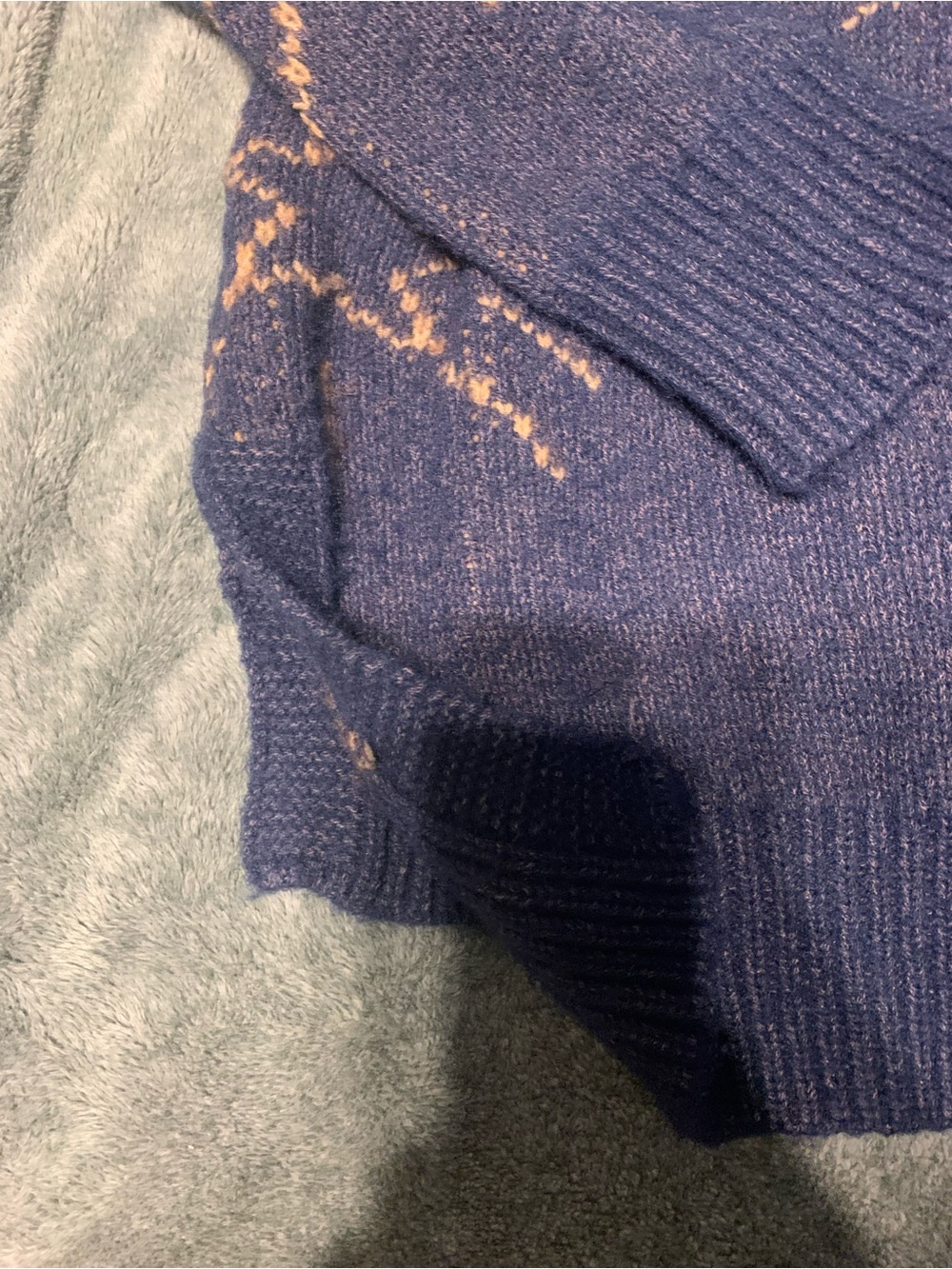 Navy Star-Pattern Sweater - Picture 2 of 4